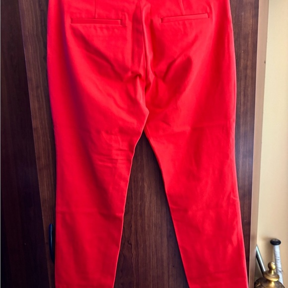 Banana Republic Size 8S Vibrant Red Women's Pants Ankle Length - Picture 14 of 14